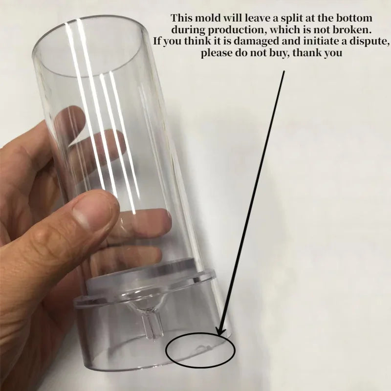 Stampo in plastica per candele cilindriche 3D con punta, forniture per la fabbricazione di candele per aromaterapia fatte a mano, kit di stampi in acrilico per PC, regalo per la casa